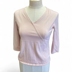 Ll bean pink crossover top
